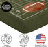Sweet Jojo Designs Fitted Baby Crib Sheets (Football Sports) for Boys, Infant Nursery, Toddler Room - Standard Size