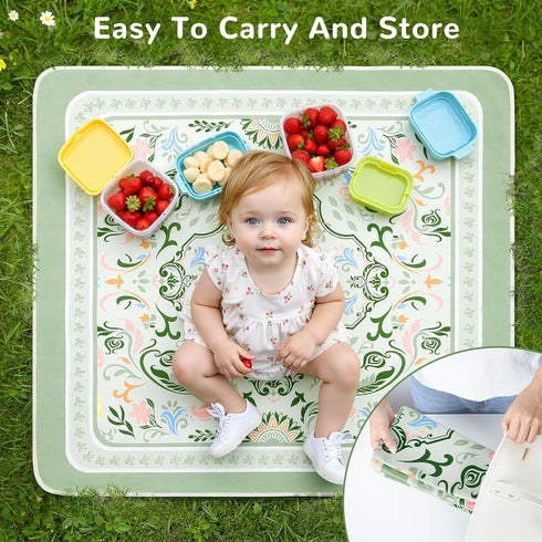 Unicorn Castle Splat Mat for Under High Chair Waterproof Baby Play Splat Mat for Art Crafts Non Slip High Chair Food