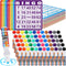 Crtiin Assorted Colors of Bingo Game Cards and Daubers Set Includes Bingo