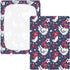 KICPOAY 4th 52x28 of July Independence Day Chicken Toddler Bed Crib Sheets Baby Crib Sheets Cover for Soft Mini Crib