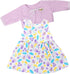 14-16 Inch 2-Piece Set Baby Doll Clothes for Baby Dolls Cute Handmade Purple bee Dress with Purple a Coat