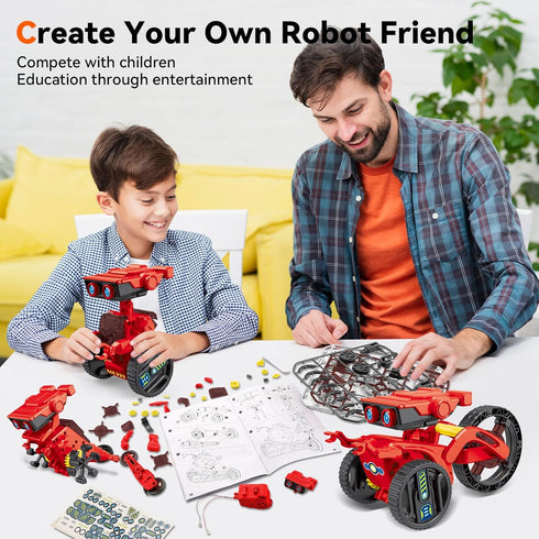 12-in-1 8-12, Set 8 9 10 11 12 Jiakora STEM Education Robots Toys for Boys Age DIY Educational Toy Science Kits