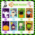32PCS Halloween Stickers for Kids, Make a Face Stickers, Jack-O-Lantern Cute Arts and Crafts