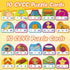 CVCC & CCVC Puzzle Cards for Kids,Word Games,Phonics Games,Speech Therapy Toys for Toddlers,4 Alphabet Letter Word Puzzles,Learning Spelling Games,Preschool Kindergarten Classroom Must Haves