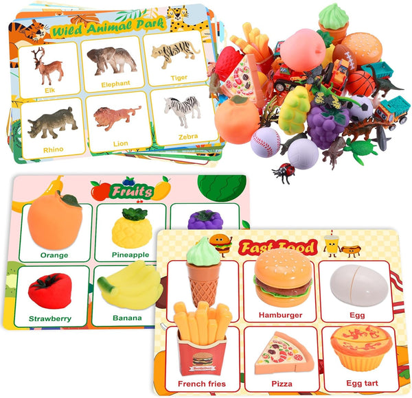 Nicella Sorting Toys for Toddlers, Learning Education Toys Montessori, Multiple Theme Playset,