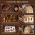 MiniCity Book Nook Kit, DIY Miniature House Dollhouse Kit for Adults and Teens, Booknook Tiny House Bookshelf Decor