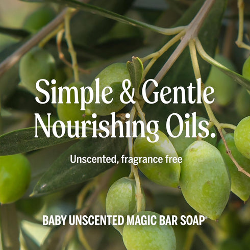 2 Pack, 5 oz Dr. Bronner's Pure-Castile Baby Unscented Magic Bar Soaps - Made with Regenerative Organic Certified Oils