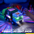 Set Vroomix LED Garbage Truck Toy Includes Dumpster, Toy Truck with Mode Switch & Volume Control, Trash Vehicle