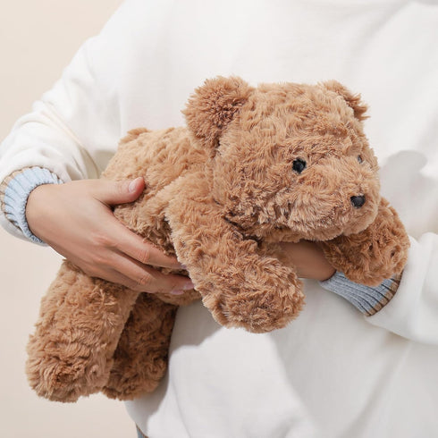 Weighted Teddy Bear Stuffed Anima 20.5" 2Lbs, Sturdy and Fluffy Brown Bear