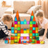 Magnetic Tiles, 100PCS Magnet Building Toys, Stacking Blocks, Perfect STEM Gift for Kids, Boys and Girls