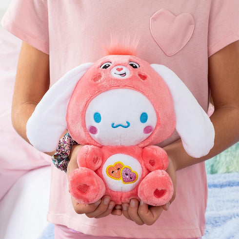Cinnamoroll Dressed As Love-a-Lot Bear, 8" Fun-Size Plush, Soft Huggable Bestie for Girls and Boys, Ages 4+