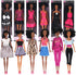 12 Piece African American Toy Doll Playset - 11.8" Premium Fashion Diversity Dolls for Kids