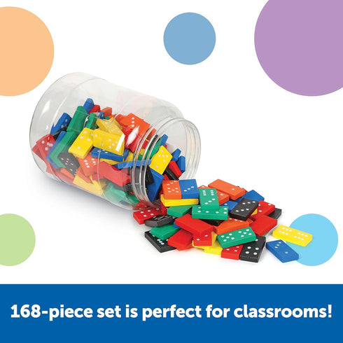 Learning Resources Double-Six Dominoes - Classroom Must Haves, Math Teaching Tools, Dominoes for Kids, Math Learning
