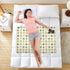 Yoogain 52" 34" Boho Simple Style Owl Green Diaper Mats Highly Absorbent Potty Training Pads Changing Diaper Pads