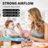 AMACOOL Battery Operated Stroller Fan, Flexible Tripod Clip On Fan with 3 Speeds for Car Seat Crib Bike Treadmill (Pink)