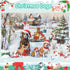 100 4-6 6-8 8-10, 4-8 3-5, Piece Christmas Puzzles for Kids Ages Christmas Dogs Jigsaw Puzzles for Ages Educational