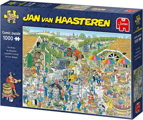 Jumbo Jan Van Haasteren - 'The Winery' Unique Comic Fun Jigsaw Puzzle for Adults, 1000 Piece
