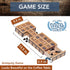 WE Games Royal Game of UR, Ancient Strategy Board Game for 2, Solid Wood with Storage Drawers