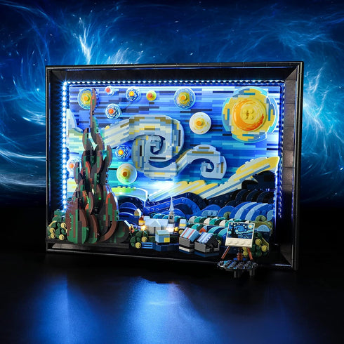Vaodest LED Light for Lego 21333 Vincent Van Gogh - The Starry Night Model Set, LED Light Only