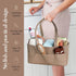 Uniklook Baby Diaper Caddy - Faux Leather -Nursery Storage Bin and Car Organizer for Diapers and Baby Wipes Stylish