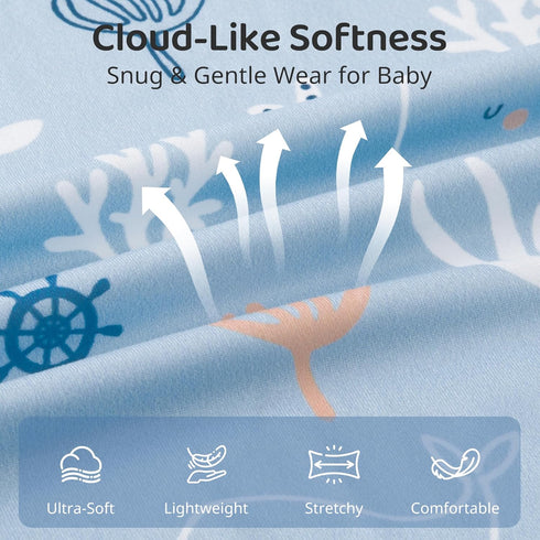 0-6 0.5 2-Way 2 Pack, Baby Sleep Sack Months, TOG Wearable Blanket for Baby Boy and Girl, Zipper Newborn and Infant