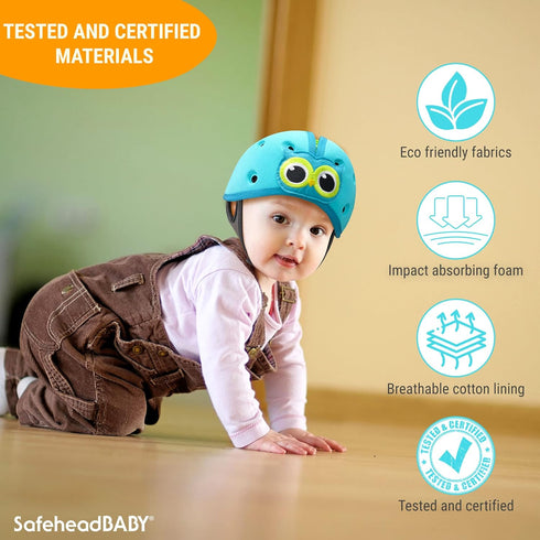 SafeheadBABY Award-Winning Infant Safety Helmet, Ultra-Lightweight Baby Head Protector for Crawling & Walking
