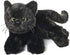 Bearington Collection Jinx 15-Inch Realistic Black Cat Plush Toy for Kids