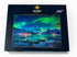 MyPuzzle Aurora Borealis Over Sea Coast, Northern Lights on Lofoten Islands, Norway - Premium 1000 Piece Jigsaw Puzzle