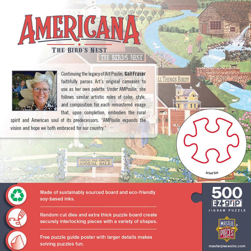 The Bird's Nest 500 Piece EZ Grip Jigsaw Puzzle for Adults, Family, Or Youth - MasterPieces