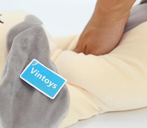 Vintoys 23.5" Very Soft Dog Big Hugging Pillow Plush Puppy Stuffed Animals Gray