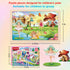 Wooden Puzzles for Kids Ages 4-6, 4 Packs 24 PCs Unicorn Mermaid Princess Fairy Jigsaw Puzzles
