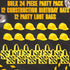 (24 Pack) (12) (12) Bedwina Construction Themed Party Supplies - Construction Party Favors Hat & Mini Tote Bag Supplies
