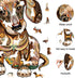 KAAYEE Wooden Jigsaw Puzzles - Dachshund Unique Shape Advanced Animal Puzzle, Best Gift for Family, 200pcs