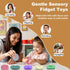 6Pcs Fidget Toys Sensory Worry Stones for Kids Calming with Autism Texture Sensory Toys Anxiety Relief Fidgets