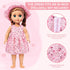 Doll Suitcase Travel Set, 18 inch Doll Clothes and Accessories, 26 Pcs Travel Pillow, Unicorn Bag, Sunglasses, Camera