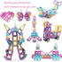 ASOK 181 Pcs Magnetic Building Blocks: STEM Educational Magnet Tiles for Kids' Creativity & Imagination