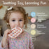 3 Moonkie Silicone Press Phone Teething Toy for Baby Months+ | Soft BPA-Free Teether with Icon & Number Pop Bubbles |