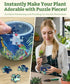 3D Puzzle Planter 80 Pieces - Flower Pot for Bird of Paradise, Home Decor for Indoor Cactus and Succulents