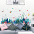 Removable 3D Under The Sea View Grass Wall Decal, DIY Ocean Coral Seaweed Stickers for Kids Bedroom