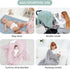 lasoftan 40 30 inches, 2 Jersey Swaddle Blanket, Ultra Soft Stretchy Receiving Blanket, Baby Girl Newborn Rainbow