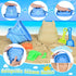 Beach Toys, Dinosaur Sand Toys with Dump Truck and Collapsible Beach Bucket, Shovel and Rake, Mesh Bag, Animal Dinosaur Sand Molds, Sand Castle Toys, Sandbox Toys for Toddlers Kids Boys