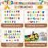 GINMIC Magnetic Letters and Numbers with Magnet Board, Alphabet ABC Magnets, Learning & Educational Toys - Uppercase