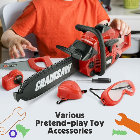 Set Set 3 4 5 6 7 8 Toy Choi's Toy Chainsaw - Chainsaw Toy for Kids Power Tool with Realistic Sound, Pretend Play Kids