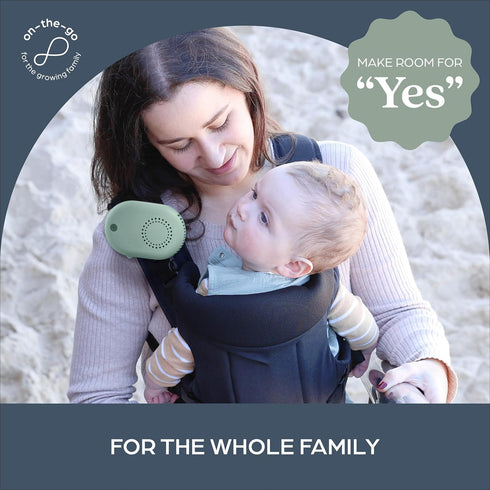 Dreambaby Breezz-to-Go USB Rechargeable Bladless Baby Fan with Swivel Strap Portable Cooling for Strollers, Car Seats