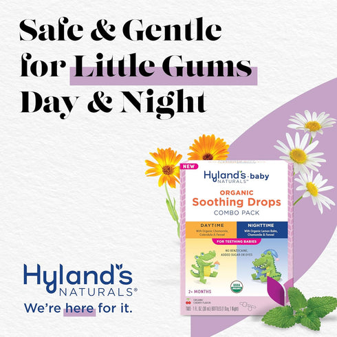 Hyland's Naturals Baby - Organic Daytime & Nighttime Soothing Drops Combo Pack, 2 oz.