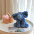 Hopearl Adorable Plush Calf Elephant Toy - Floppy Elephish Ultra Soft Stuffed Animal - Blue, 9''