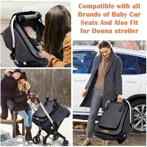 Youpinby Cozy Waterproof Baby Stoller Bunting Bags Winter Carseat Canopies Cover to Protect Baby from Cold Wind, Super