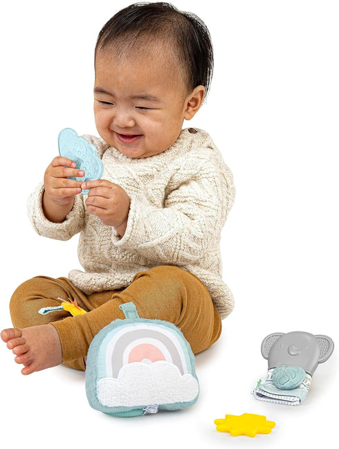 Ingenuity Set 2 Calm Springs Soothing Essentials Gift - Musical Toy, Rattle, Mirror, Teethers for Baby