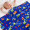 mermaker Toddler Blankets for Boys and Girls, Excavators Blanket for Baby Shower