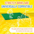 Strictly Briks Classic Big Briks Stackable Baseplates, Large Pegs for Ages 3 and Up, Green, 1 Piece, 13.75" x 16.25"